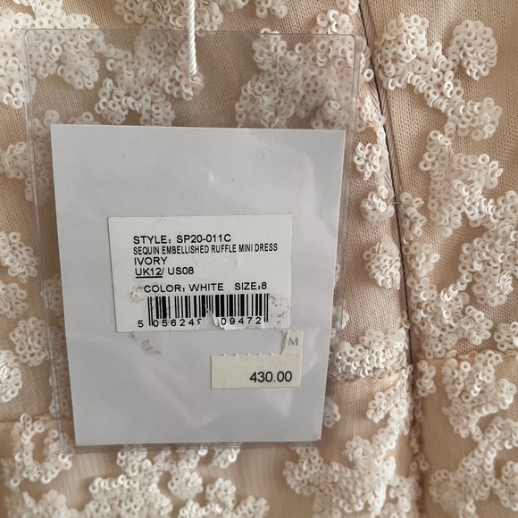 Self-Portrait Textured Cream Off-Shoulder Mini Dress - Picture 14 of 15